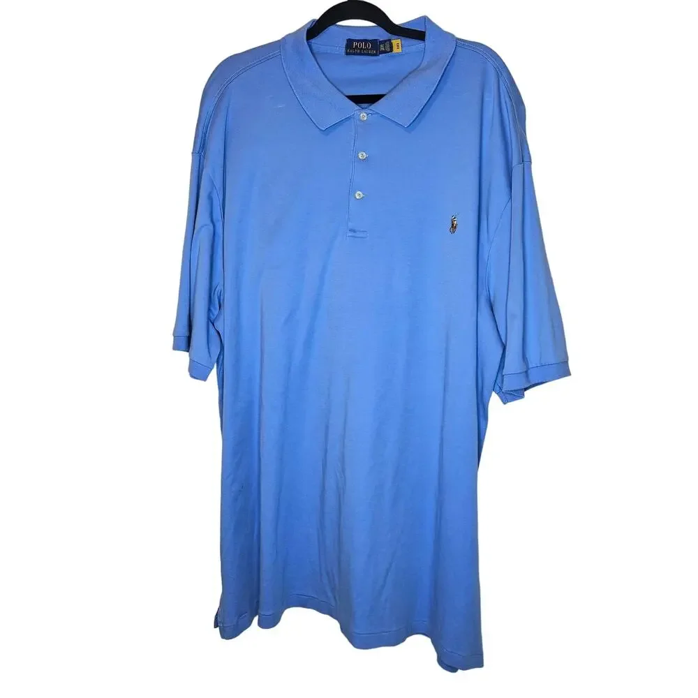 Polo Ralph Lauren blue polo sz 3XLT Big & Tall Cotton collared shirt